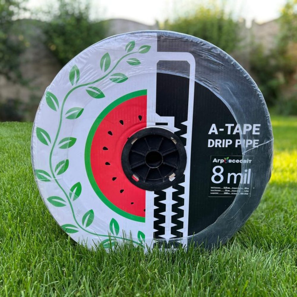 Крапельна стрічка A-TAPE 8mil для точного та ефективного поливу